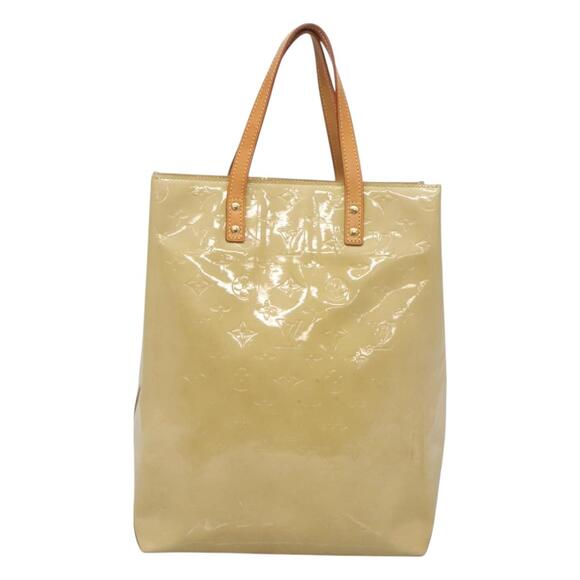 LOUIS VUITTON Monogram Vernis Reade MM Hand Bag Beige M91141 - Picture 13 of 16